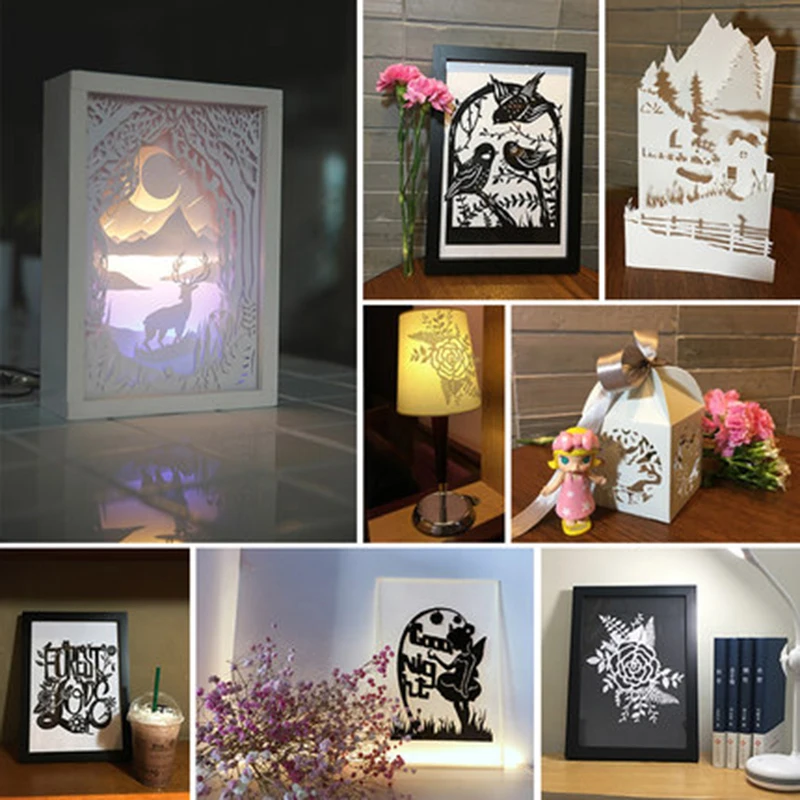 Бумага для резьбы книги diy ручной работы джунгли midsummer night резьба резки бумаги