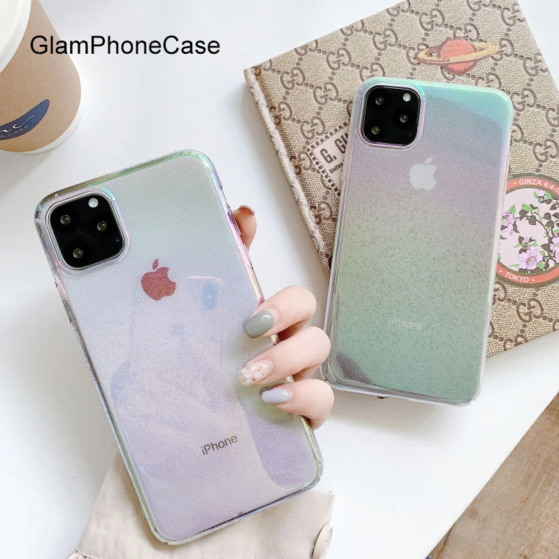 Чехол GlamPhone яркий лазерный чехол для iPhone11Pro/Max X XS Max XR Жесткий iPhone11 7 8 6 6s Plus