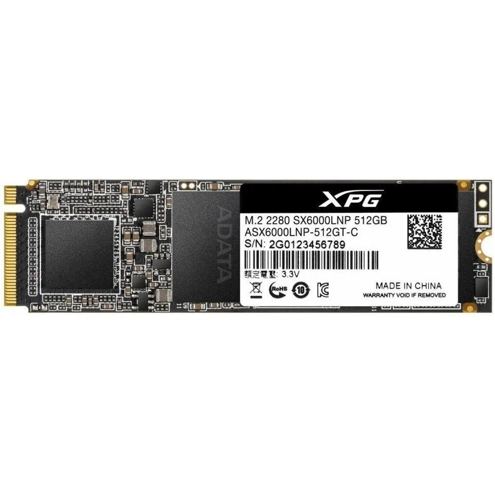 Твердотельный накопитель ADATA ASX6000LNP 512GT C SSD M.2 512GB PCI E чтение: 1800 Мб/сек запись: 1200 TLC 3D