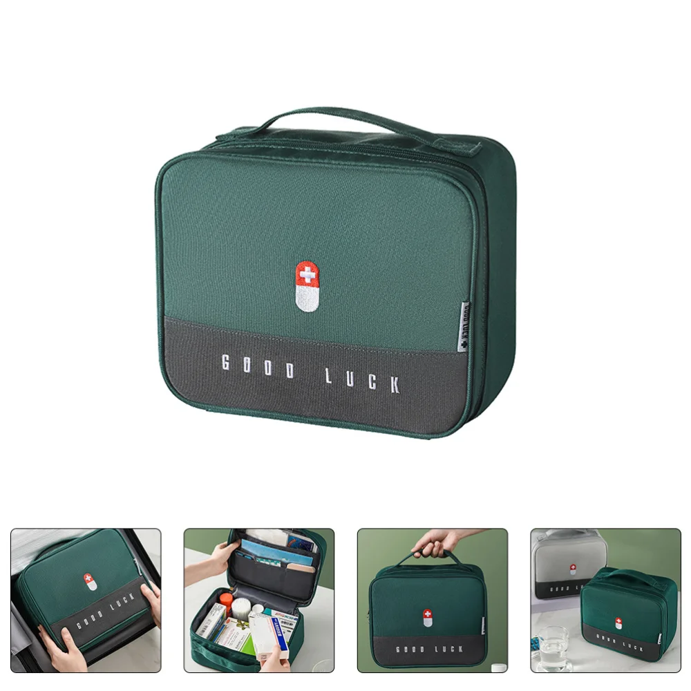 

Portable First Aid Bag Travel Pouch Large Capacity Medicine Storage Bag