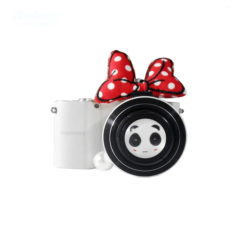

Cartoon Camera Lens Circle Bowknot Universal Lens Decoration Circle Micro-Single Digital Slr Camera