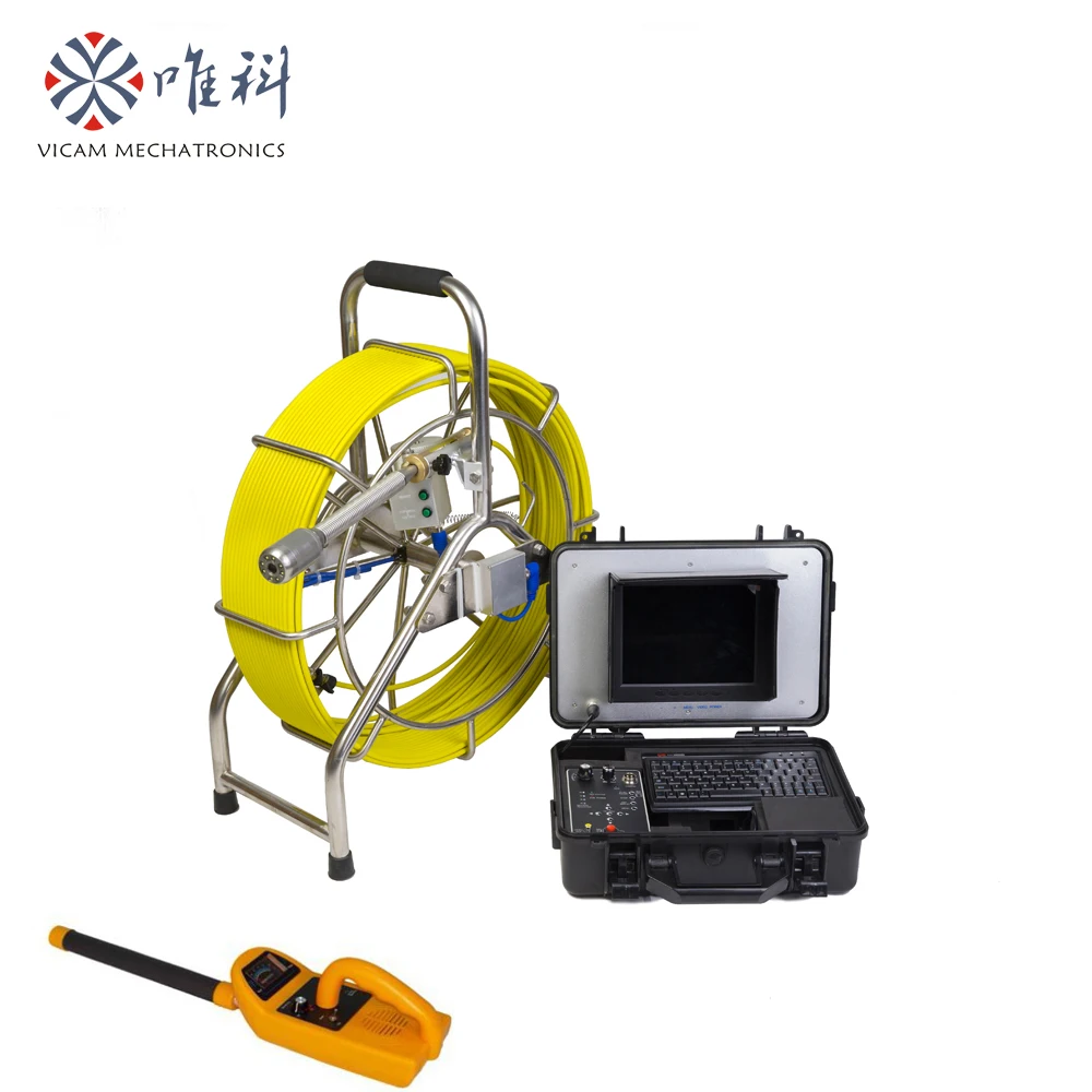 Кабель 60 м водосточная труба IP68 видеокамера для обследования канализации