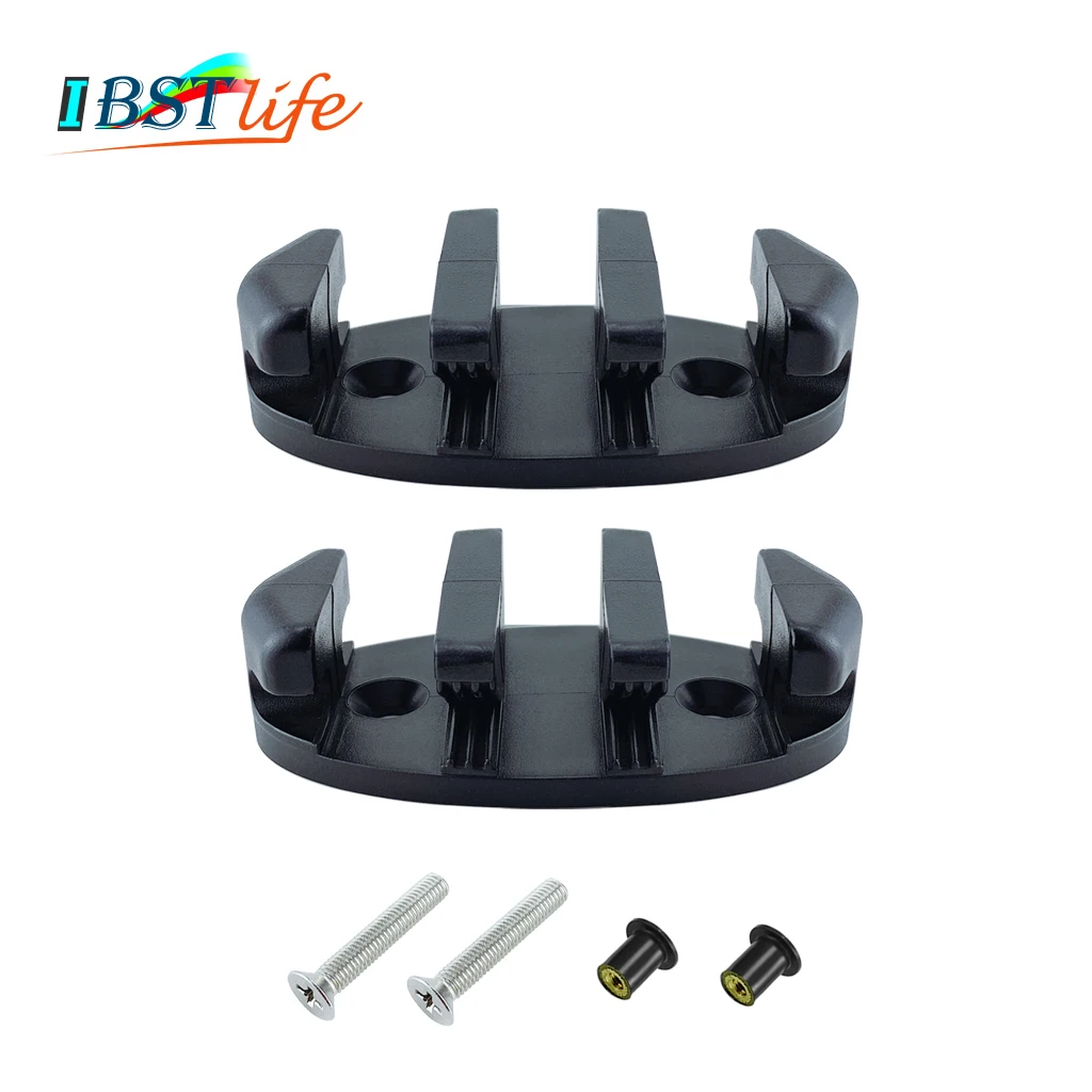 

2 шт. черная нейлоновая пластиковая морская зигзагообразная якорная тележка скалывание веревочное устройство каяки камыши лодочные террас...