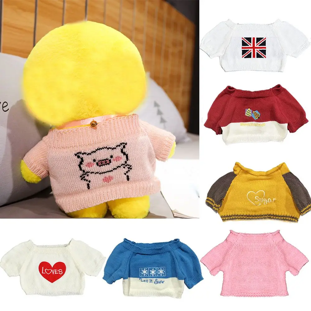 

Clothing Accessories for Plush Animals 50/80cm Yellow Duck Dog Alpaca Dress Hair Band Sweater Doll Clothes Girls Gift Wholesale