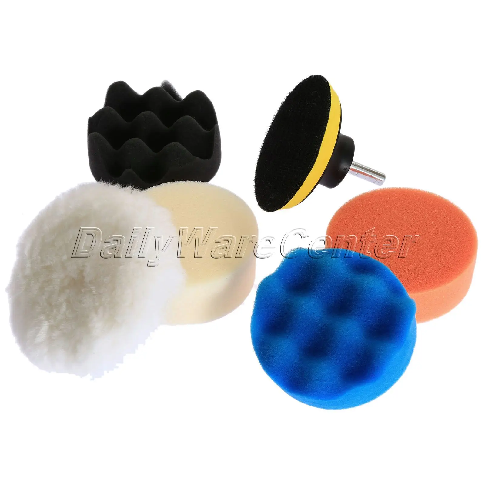 7 шт. 3 &quot80 мм Подушка для полировки Авто автомобильная полировальная Комплект