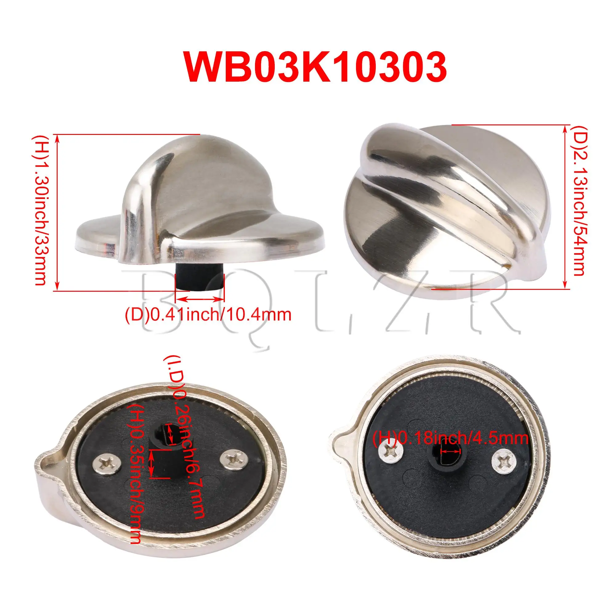 BQLZR WB03K10303 металлическая ручка управления горелкой для GE Range WB03K10208 AP4980246 |