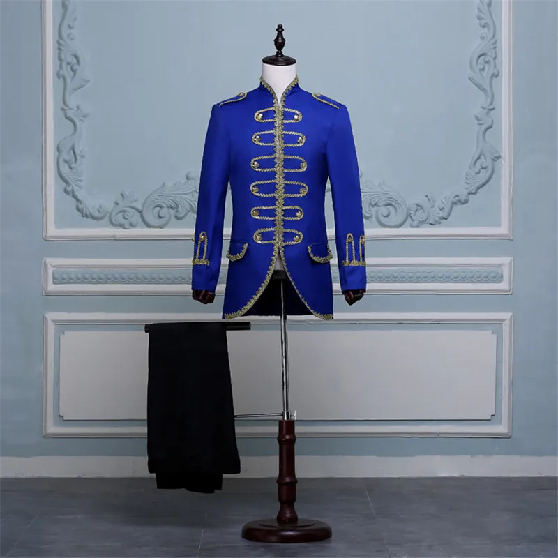 Мужской костюм для косплея двубортный приталенный в стиле ретро принца