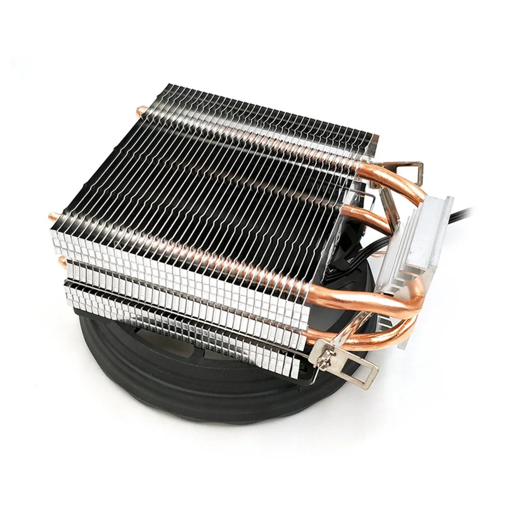 Durable 12V Copper 3 Pin Silent Cooling Radiator RGB Fan 2 Heatpipes CPU Cooler  Led Desktop Computer For LGA 1155/1151 AMD | Компьютеры