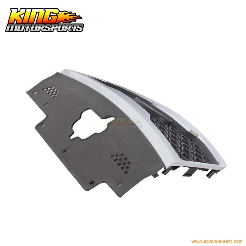 Передняя спортивная сетка для Kia Rio OE 10-11 хромированная отделка черная