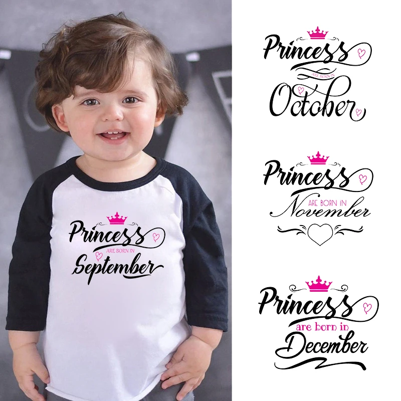 LYTLM принцесса рождаются в сентябре Октябрь ноябрь декабрь футболка с длинными