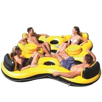4 person inflatable water raft river pool lake lounge