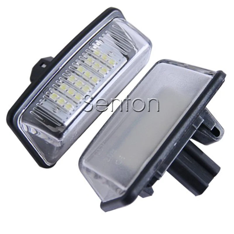 1Pair Car LED number License Plate Light 12V SMD lamp Styling For Toyota Crown S180 Corolla Vios Previa accessories | Автомобили и
