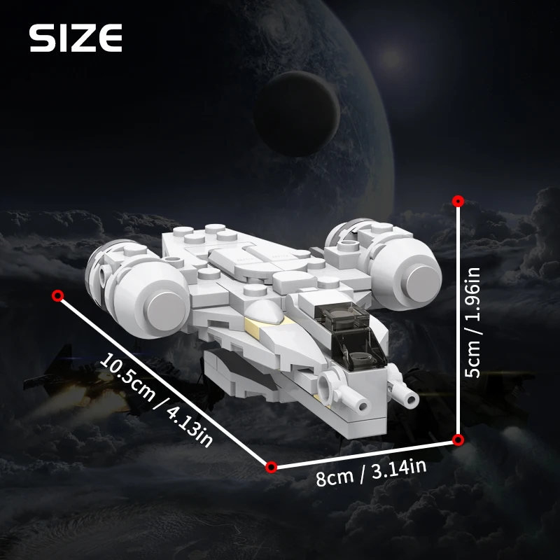 Конструктор MOC Mini с крестом для бритвы серия Звездные космические войны сделай