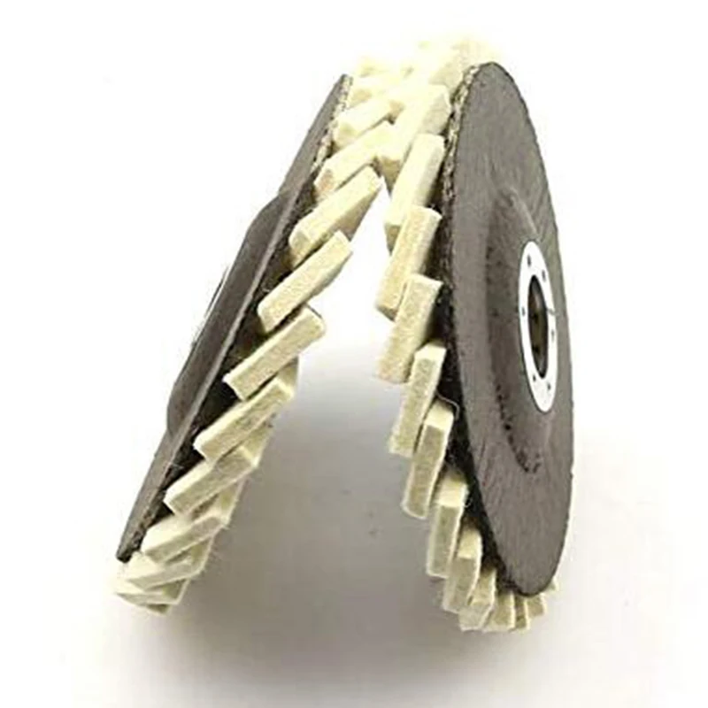 

2021 Creative 12.5cm Diam Wool Felt Flap Polishing Disc For Angle Grinder To Polish Metal Glass Abrasive Tools Home Tools