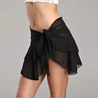 2021 летний женский купальник, бикини, мини-юбка с запахом, прозрачный купальник, накидка, пляжная одежда, саронг парео, женские юбки для пляжа