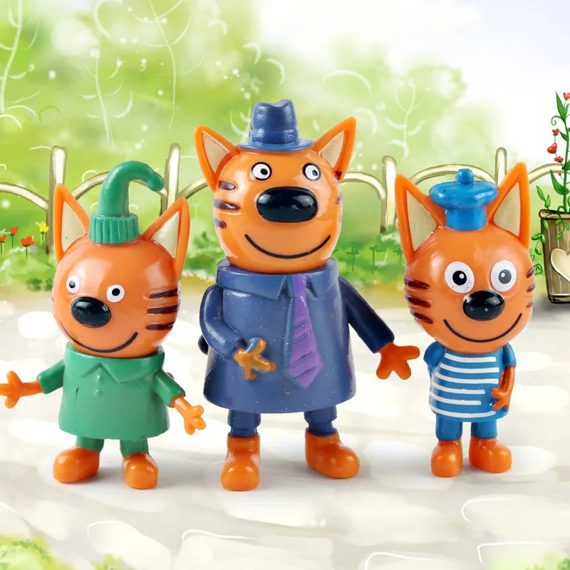 Экшн фигурки из мультфильма Три котята 5 шт./лот|Игровые и трансформеры| |