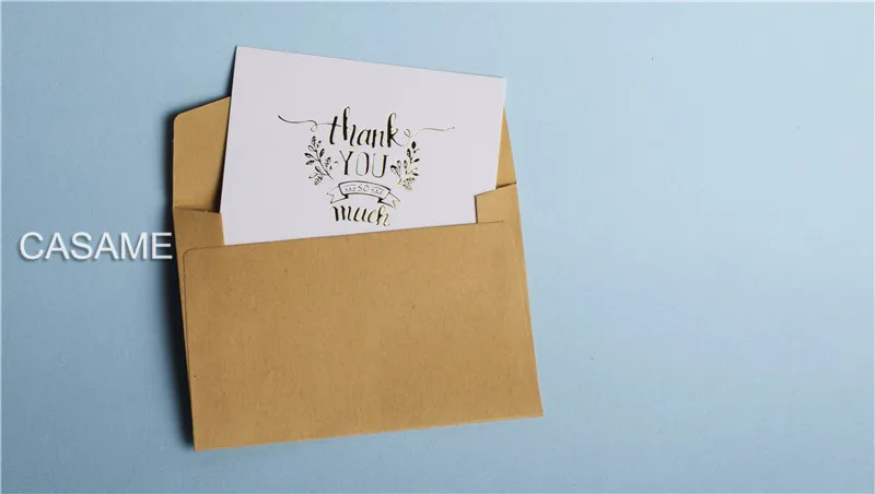 Рождественская открытка с надписью thank you ручной работы творческие