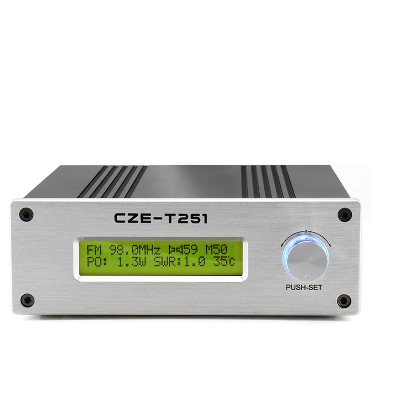CZE T251 25 Вт Профессиональный Радиостанция FM вещания Стерео передатчик|transmitter fm 25w|fm