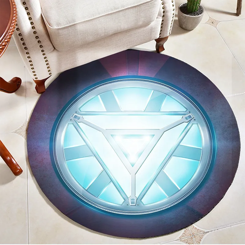 Мультяшный Круглый Полиэфирный ковер Детский для помещений гостиной спальни