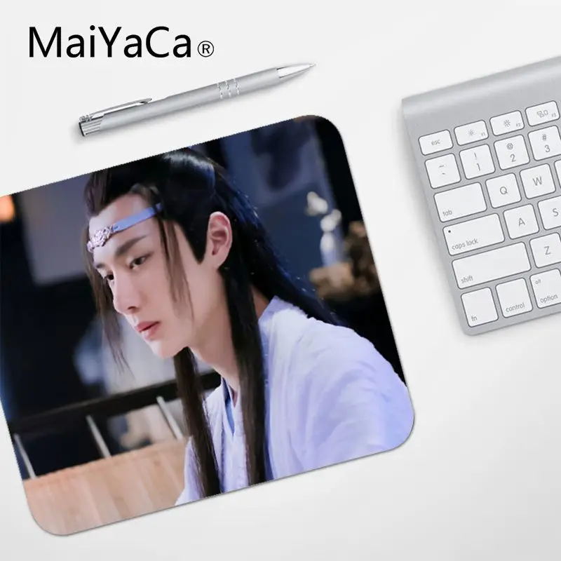 No Lock Edge25x29cm MaiYaCa высокое качество Untamed Wang yibo противоскользящие прочные силиконовые компьютерные коврики Лидер продаж подставка под руку мышь - Цвет: No Lock Edge25x29cm