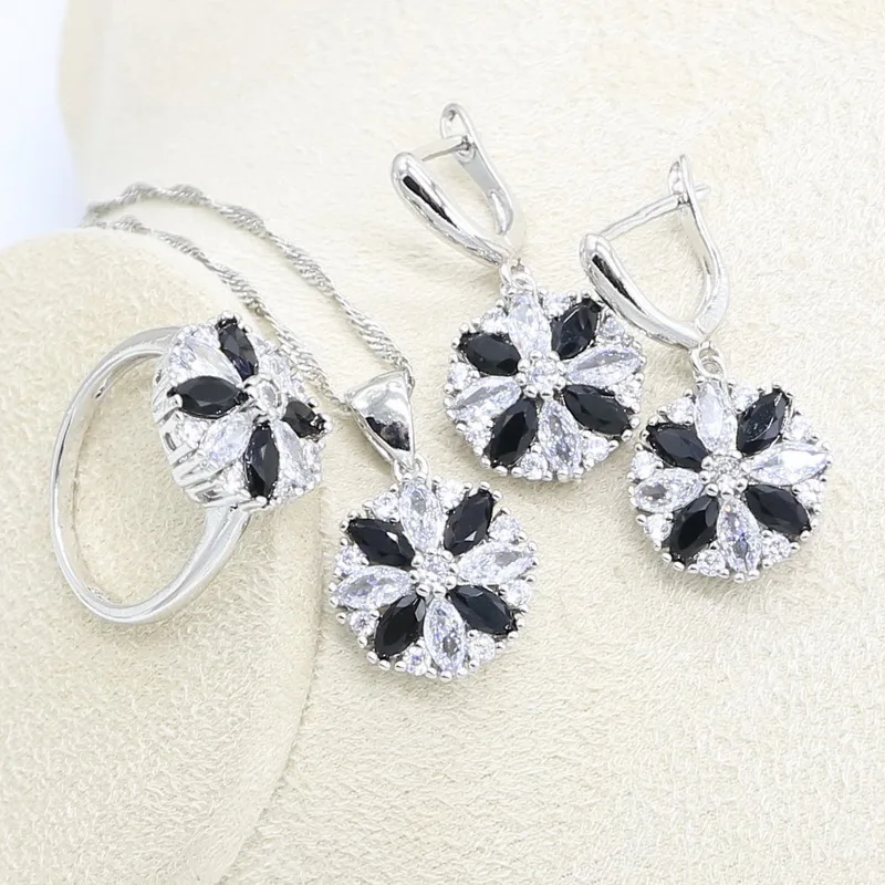 Черный белый циркониевый серебряный цвет Искусственный Свадебный браслет