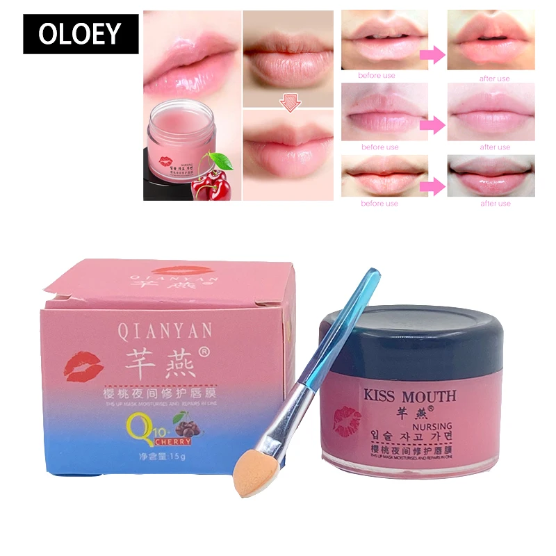 

Lip Plumper Hydrating Moisture Lip Sleeping Mask Nourish Repair Fine Lines Lip Gel Cream Plumper Enhancer Anti Aging Skin Care