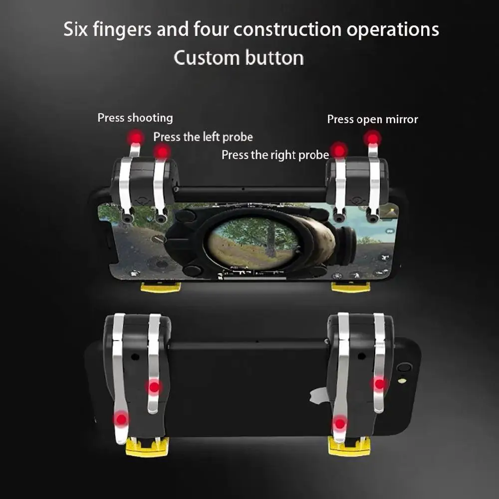 Mobile Controller Smart Phone Gaming Trigger for PUBG Gamepad Shooter Handle Joystick Fire Button iPhone Android Game Pad | Электроника
