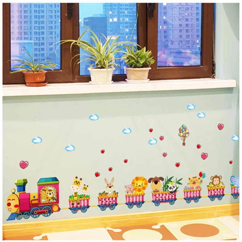 Мультяшное украшение на стену наклейки для детского сада спальни детской