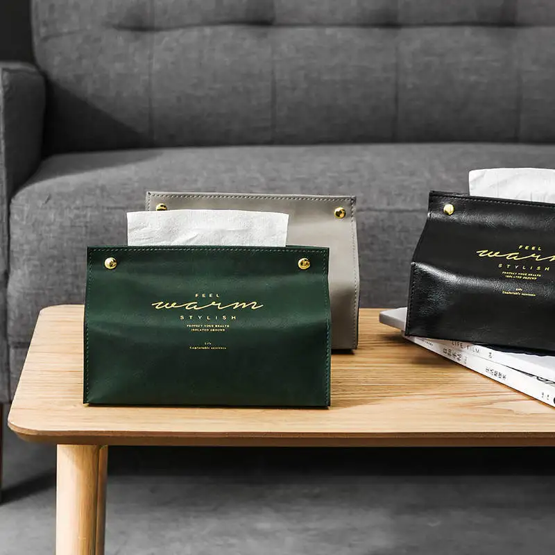 Кожаный тканевый чехол для гостиной стола бумажного ящика подноса офиса