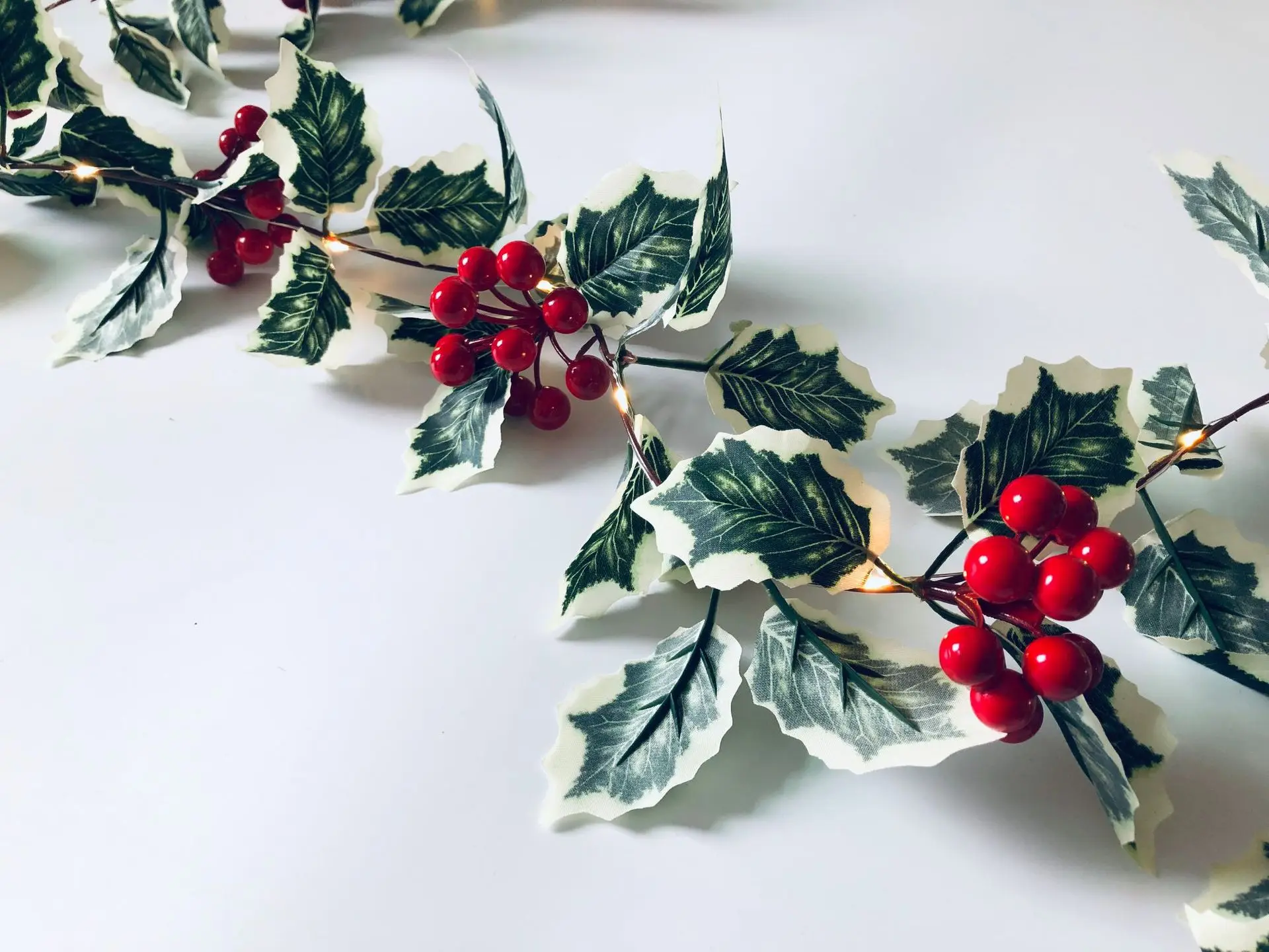 Christmas Thanksgiving String Lights LED Garland Rattan Fruits Copper Wire Light String Festival Gift Garden Home Decorations