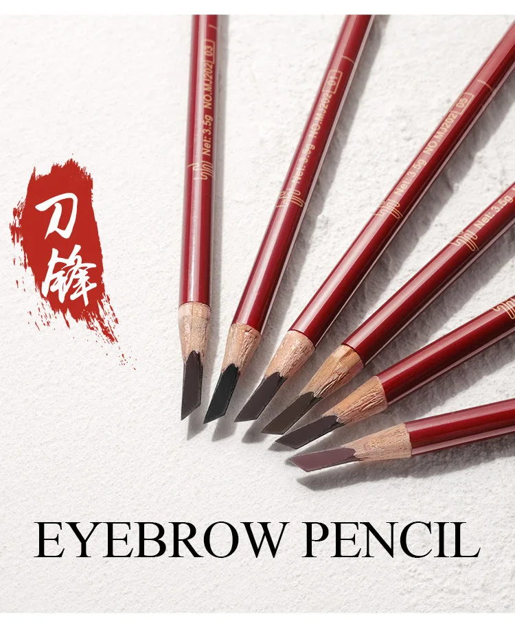 

5pcs Eyebrow Pencil Chinese Makeup Tint Eyebrow Enhancers Easy Use Cosmetics Black Brown Professional Makeup Artist High Quality