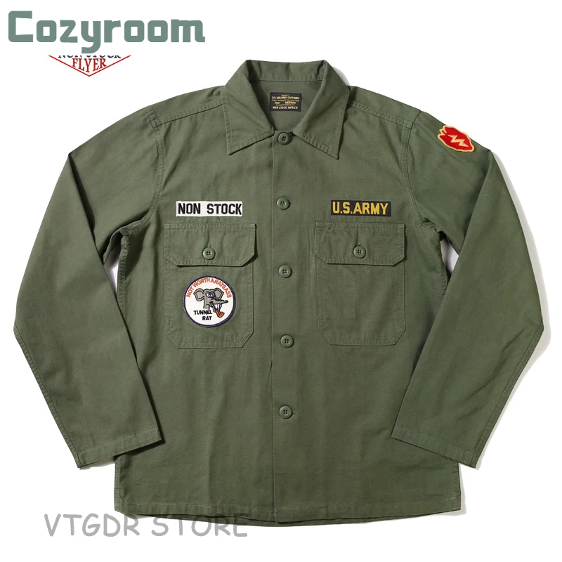 

Уютная комната NON шток OG-107 утилита усталость рубашка Для Мужчин's WW2 армии США, одежда для мальчиков в стиле военной формы, куртка