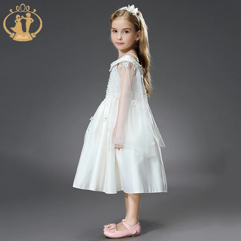 Nimble Dress for Girls Roupas Infantis Menina Kids Dresses Vestidos Baby Girl Unicorn Party Wedding Princess | Детская одежда и