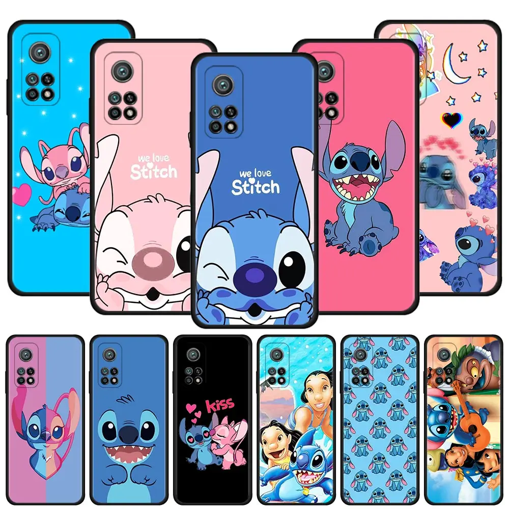 

Disney Cute Stitch Phone Case For Xiaomi Mi 11 11i 11X 11T 10T Pro 5G 11 Lite 5G Soft Silicone Cover Coque