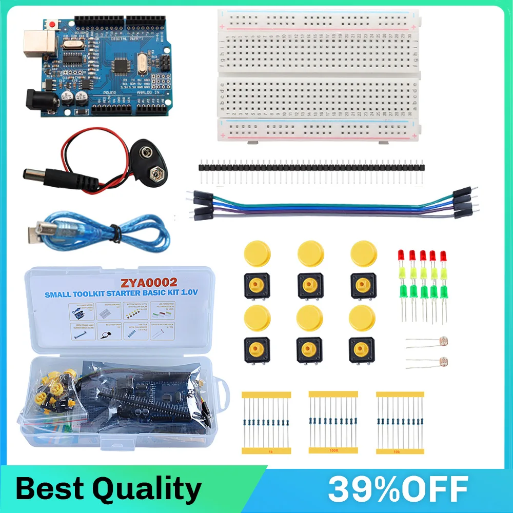 

Great Fun Starter Kit for Arduino Project with Uno R3 Development Board For Learning Programming DIY Electronic Kit For Arduino