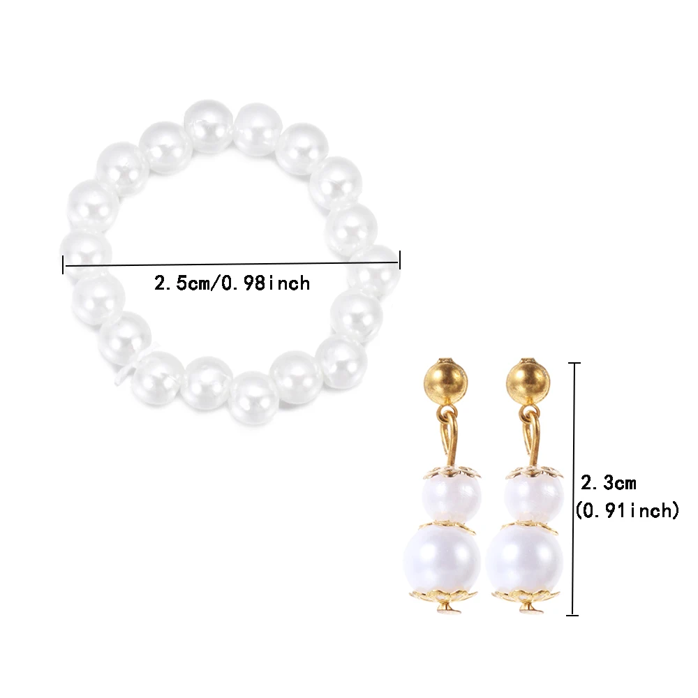 1 комплект искусственный жемчуг чокер и жемчужные серьги ручной работы