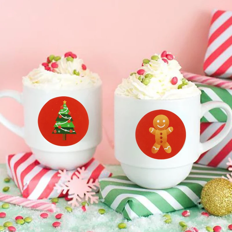 500 шт. наклейки с надписью Merry Christmas | Дом и сад