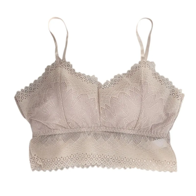 Женский Летний Тонкий Бюстгальтер во французском стиле кружевное красивое