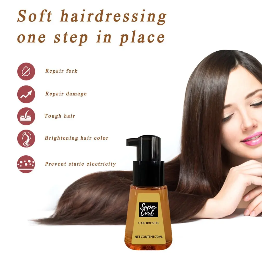 

Curls Hair Booster Serum 70ML Natural Perfect Cute Curls Hair Booster Curl Defining Styling Enhancing Spray