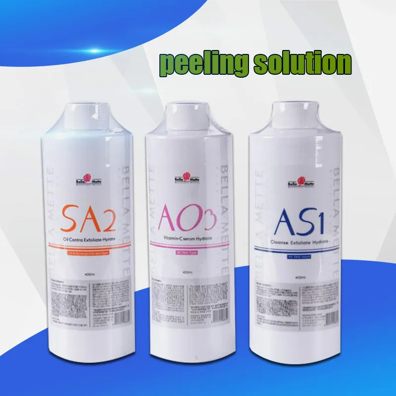 

2020 Best Selling Aqua Peeling Solution AS1 SA2 AO3 Hydra Dermabrasion Facial Serum Cleansing For Normal Skin Ce