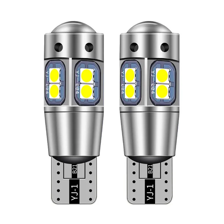 BT04 2X Автомобильный светодиодный декодирование T10 3030 10smd Боковой габаритный