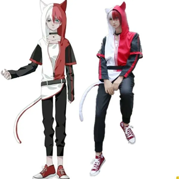 

Мой герой Академия Тодороки шоуто Кошка Косплей Костюм