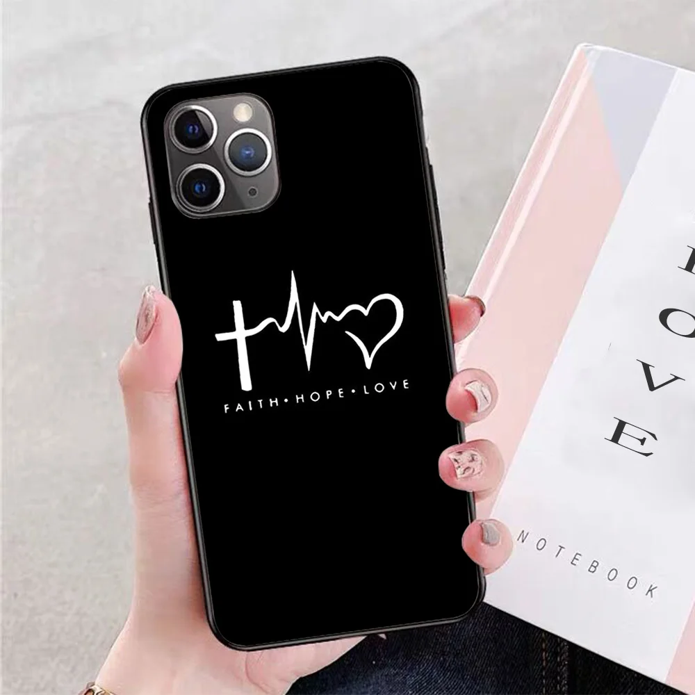 

For iPhone Christian Symbol Soft TPU Border Apple iPhone Case