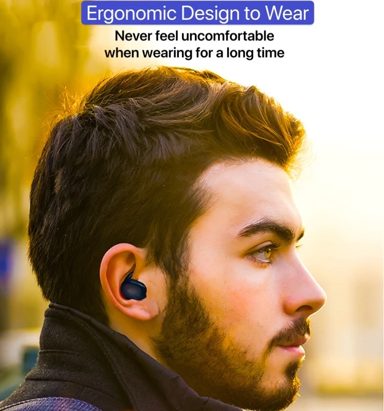 

New Arrival Touch Control TWS Earphones Wireless Bluetooth 5.0 Headphones Earbuds With Waterproof Mic For Xiaomi Phones