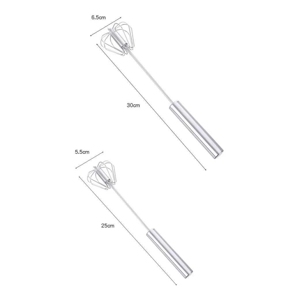 Полуавтоматический миксер взбиватель для яиц ручной самоповоротный венчик из