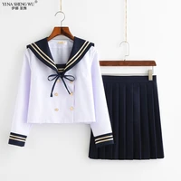 chorus performance school jk uniform dress long sleeve shirt pleated skirt sailor suit winter japan school girl seifuku uniforms