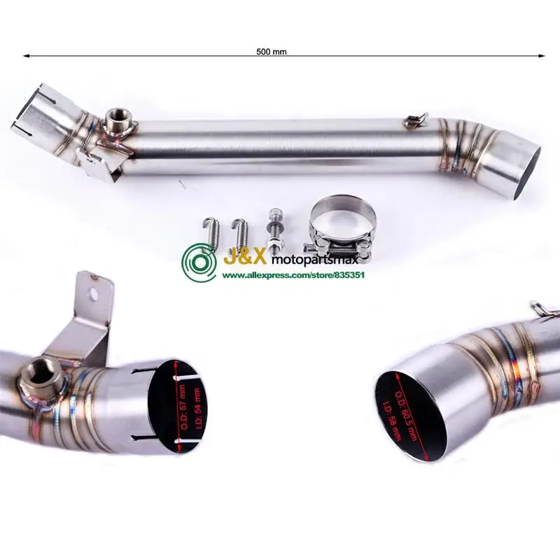 Выхлопная система мотоцикла глушитель Escape Link средняя труба без шнуровки для Kawasaki