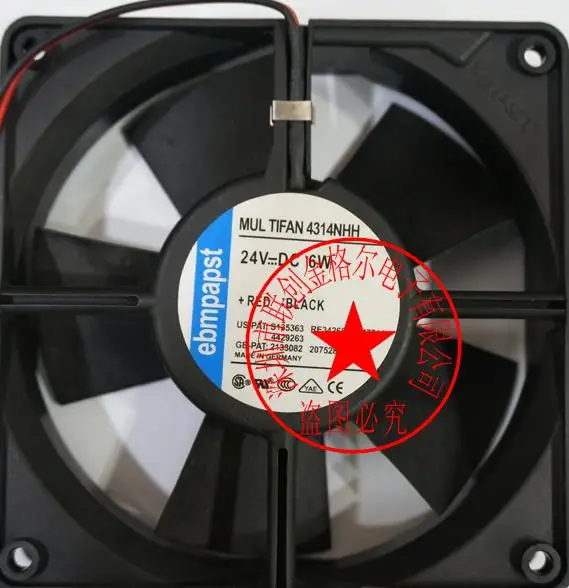 

BRAND NEW 4314NHH 24V 6W ORIGINAL GERMANY 120*120*32MM FAN FANS