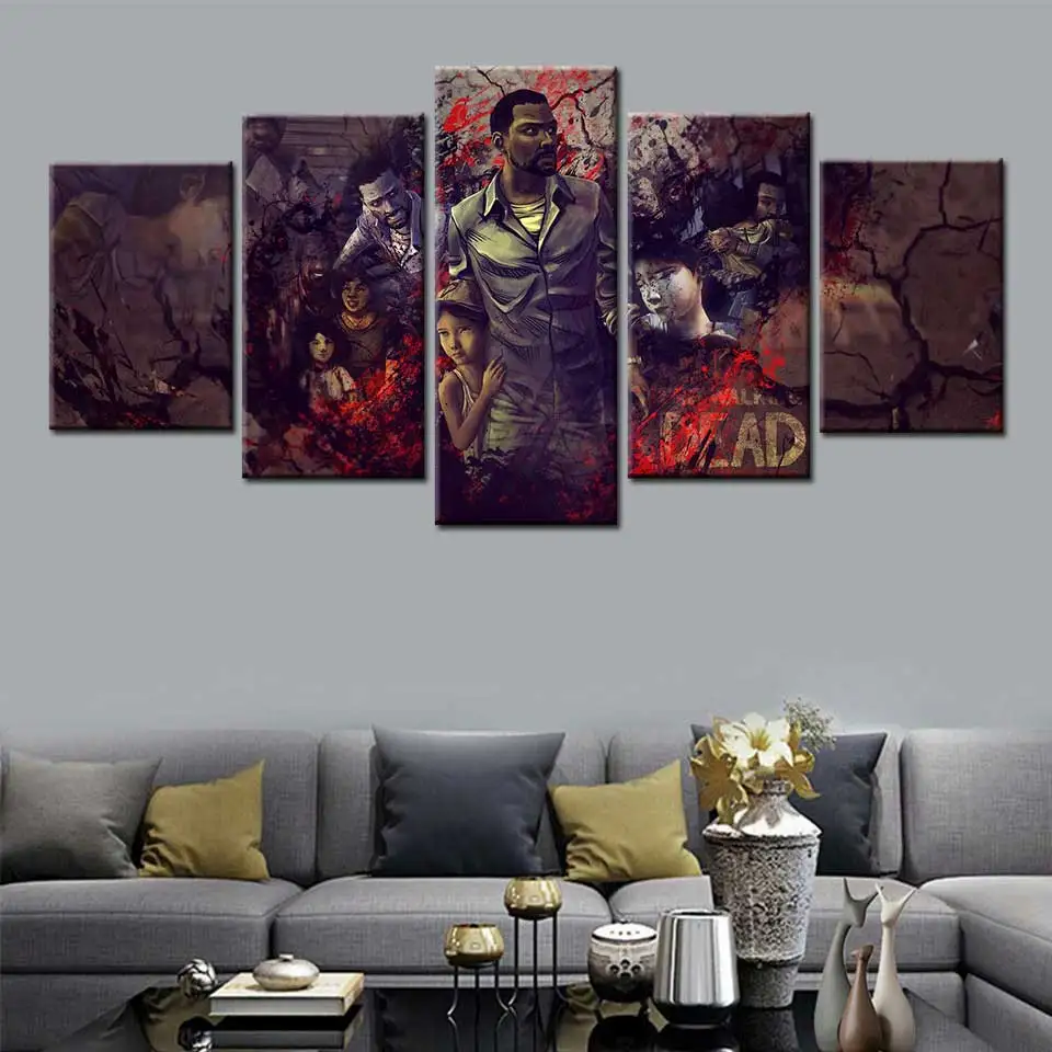 5 шт. настенные картины Ходячие мертвецы | Дом и сад