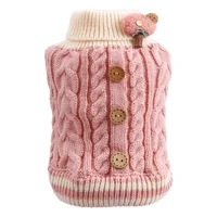 new small dog clothes cat knited sweater dog jumper cartoon puppy hoodie winter warm pet apparel cat puppy kitten clothing